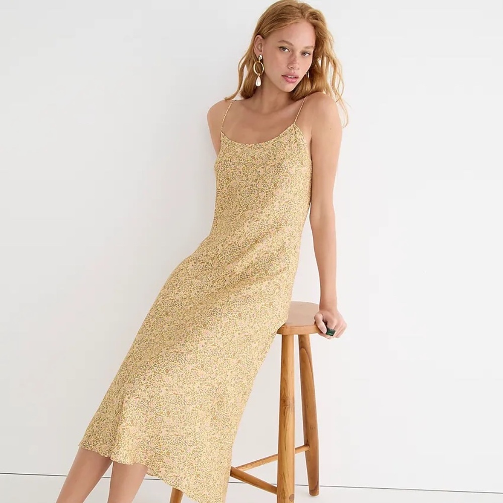 J Crew Gwyneth Cupro Slip Dress SZ 0P - NWOT